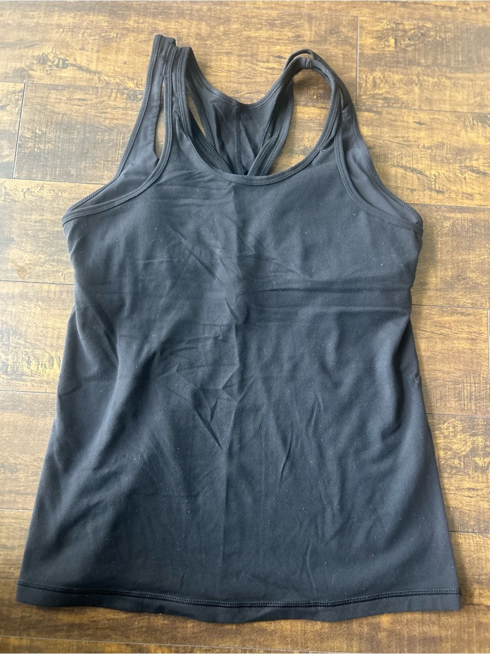 Women's Black Racerback Tank Top — Classic Stretch Performance Layer